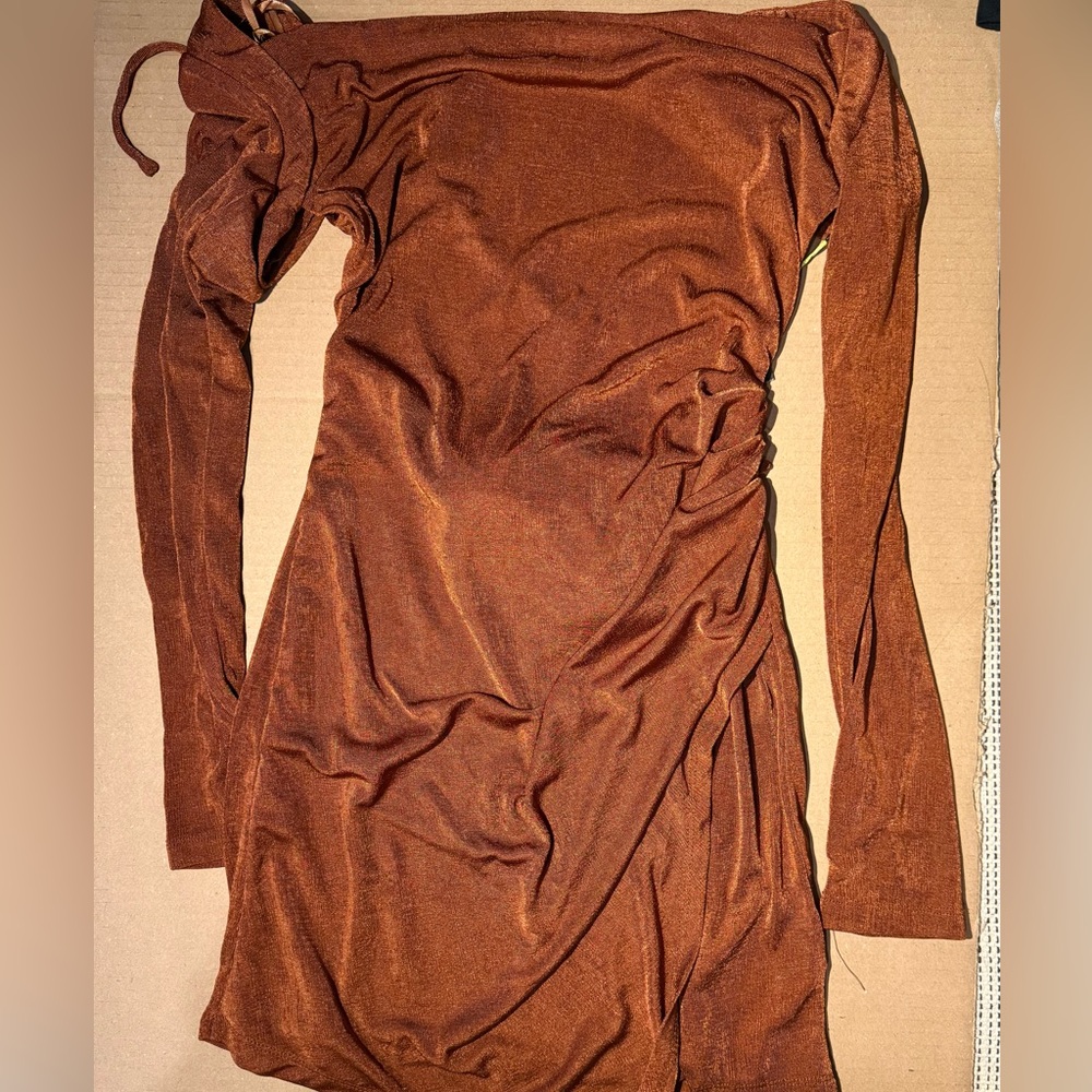 Parallel Lines Backless Mini Dress - Picture 2 of 7
